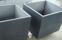 black granite planters