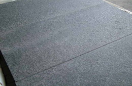 flamed black granite paving 